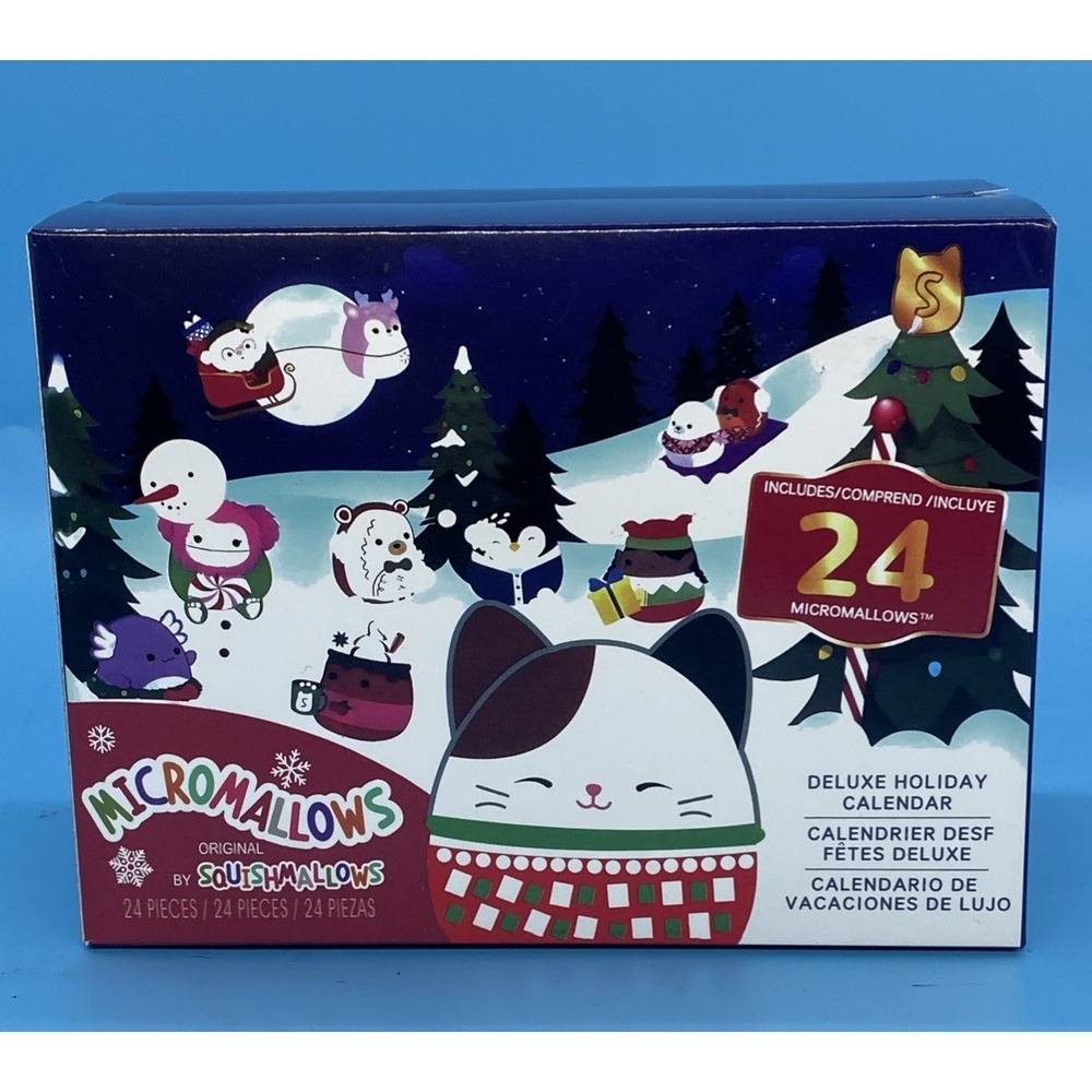 Squishmallows Micromallows Deluxe Christmas 2025 Advent Calendar‎ 24 Toy Pieces